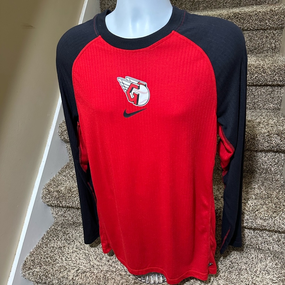 Nike MLB authentic dri-fit *Cleveland Guardians* 3/4 sleeve men’s shirt - L